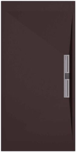 Sanifun douchebak Stone Side Chocolate Smooth 1400 x 700 S