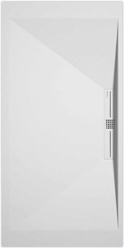 Sanifun douchebak Stone Side White Smooth 1300 x 700 S