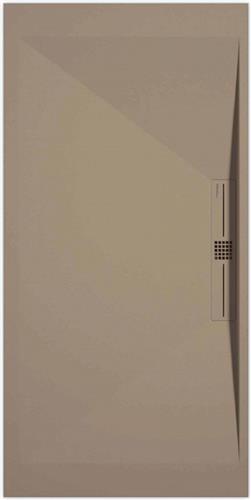 Sanifun douchebak Stone Side Moka Smooth 1000 x 900 P