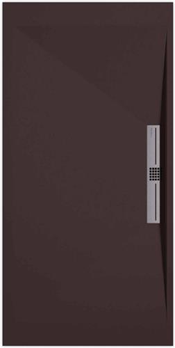 Sanifun douchebak Stone Side Chocolate Smooth 1400 x 800 S
