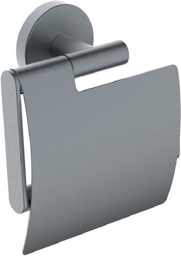 Wiesbaden Alonzo Toiletrolhouder Met Klep Gunmetal