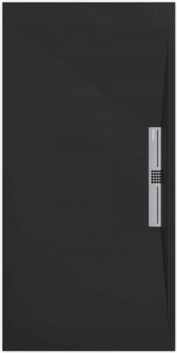 Sanifun douchebak Stone Side Black Smooth 1000 x 700 S