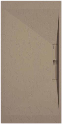 Sanifun douchebak Stone Side Moka Slate 900 x 800 P