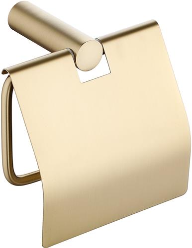 Toiletrolhouder Wiesbaden Ida Met Klep Geborsteld Messing Goud