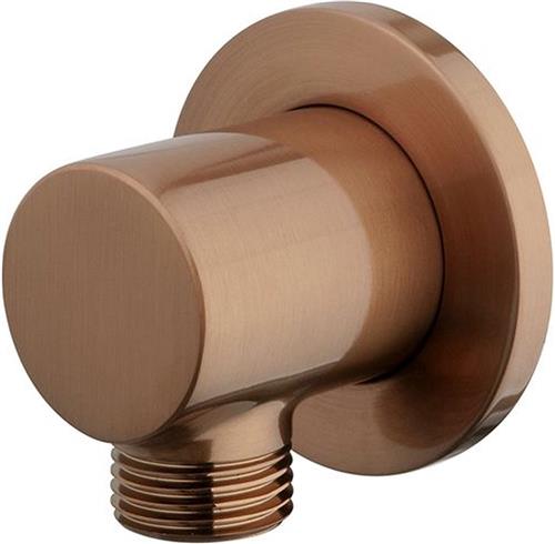 Sanifun Wandaansluitbocht Karel 1/2" geborsteld brons koper