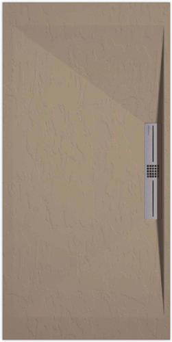 Sanifun douchebak Stone Side Moka Slate 1300 x 700 S
