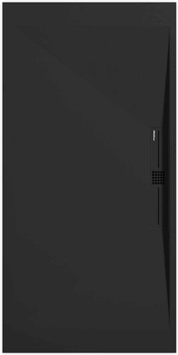 Sanifun douchebak Stone Side Black Smooth 1400 x 800 P