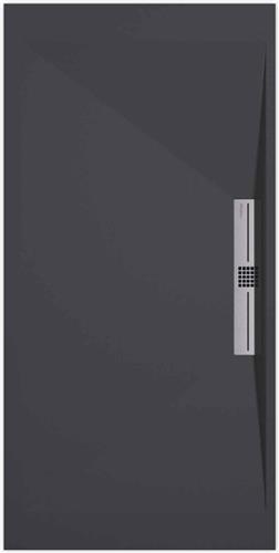 Sanifun douchebak Stone Side Anthraciet Smooth 1400 x 700 S