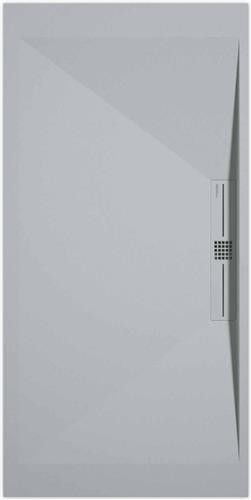 Sanifun douchebak Stone Side Gray 7035 Smooth 1400 x 700 P