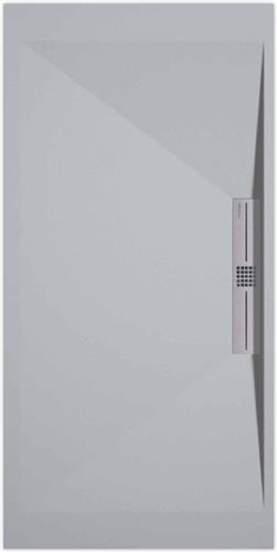Sanifun douchebak Stone Side Gray 7035 Smooth 1100 x 900 S