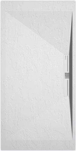 Sanifun douchebak Stone Side White Slate 1200 x 700 P