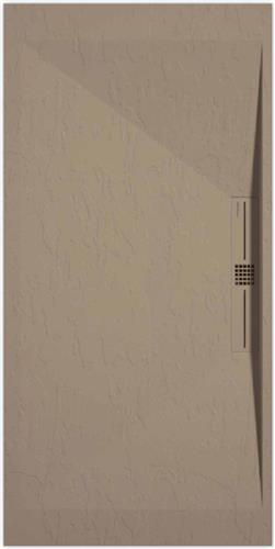 Sanifun douchebak Stone Side Moka Slate 1600 x 900 P