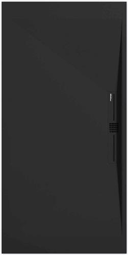 Sanifun douchebak Stone Side Black Smooth 900 x 900 P
