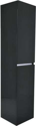 Badkamerkast Vision Hangend 35x160x35cm MDF Hoogglans Grijs Softclose Greeploos