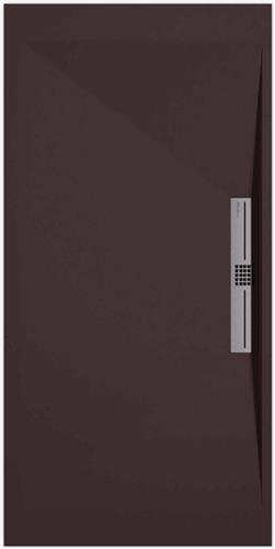Sanifun douchebak Stone Side Chocolate Smooth 1200 x 700 S