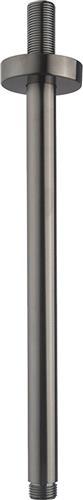 Luxe Douche-Arm Rond Plafondbevestiging 30 cm. - Gunmetal