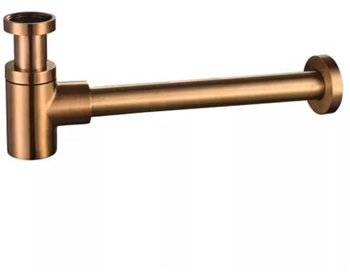 Sanifun Rover sifon laag 5/4 geborsteld brons koper.