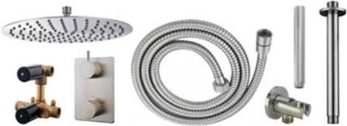 Wiesbaden one -pack inbouwthermostaatset rond type 203 GS (30 cm.)