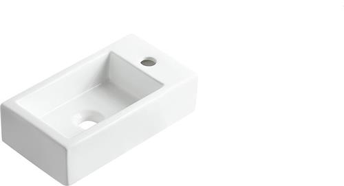 Sanifun Otto M fontein rechts 400 x 220 x 110 mm keramiek glans wit