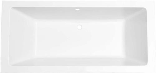Xellanz Santino - Ligbad - 80x180x49 - Inbouw - Rechthoek - 1-2 Persoons Duobad - Acryl - Mat Wit