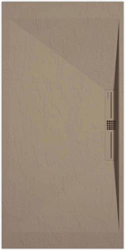 Sanifun douchebak Stone Side Moka Slate 1000 x 700 P