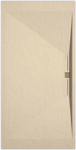 Sanifun douchebak Stone Side Cream Slate 1000 x 900 P