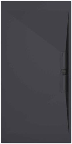 Sanifun douchebak Stone Side Anthraciet Smooth 900 x 700 P