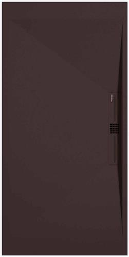 Sanifun douchebak Stone Side Chocolate Smooth 900 x 900 P