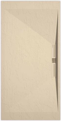 Sanifun douchebak Stone Side Cream Slate 1600 x 800 P
