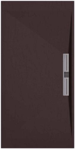 Sanifun douchebak Stone Side Chocolate Slate 900 x 800 S