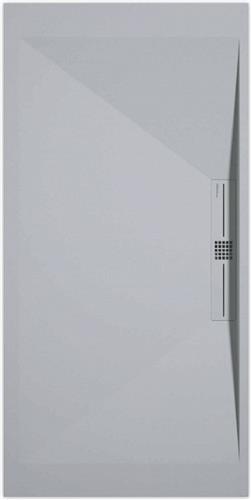 Sanifun douchebak Stone Side Gray 7035 Smooth 1000 x 900 P