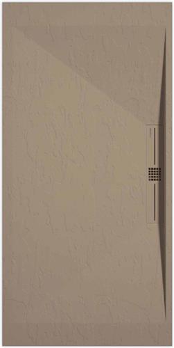 Sanifun douchebak Stone Side Moka Slate 1300 x 800 P
