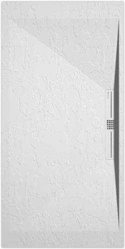 Sanifun douchebak Stone Side White Slate 1400 x 700 P