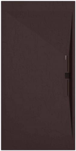 Sanifun douchebak Stone Side Chocolate Slate 1000 x 800 P