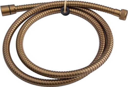 Sanifun luxe metalen doucheslang 1500 mm conisch geborsteld brons koper