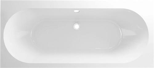 Xellanz Portus - Ligbad - 80x180x49 - Inbouw - Rechthoek - 1-2 Persoons Duobad - Acryl - Mat Wit
