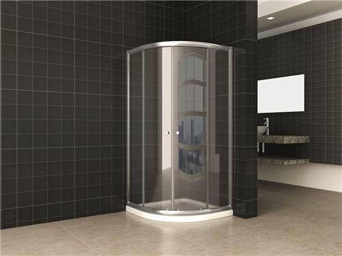 Wiesbaden Douchecabine - Kwartrond - 80 x 80 x 190 cm - 5 mm helder glas
