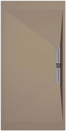 Sanifun douchebak Stone Side Moka Smooth 1300 x 700 S