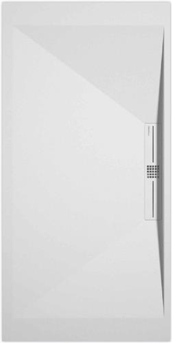 Sanifun douchebak Stone Side White Smooth 1200 x 700 S