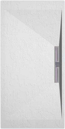 Sanifun douchebak Stone Side White Slate 1600 x 800 S