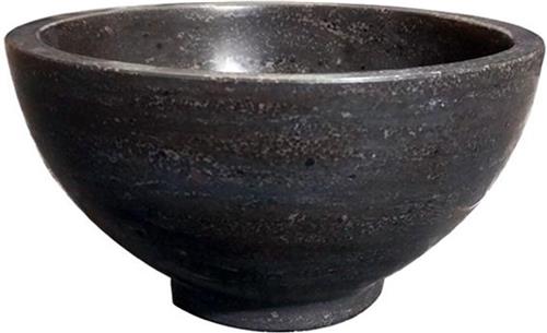 Wiesbaden Raw waskom 20x20x11cm rond hardsteen gezoet