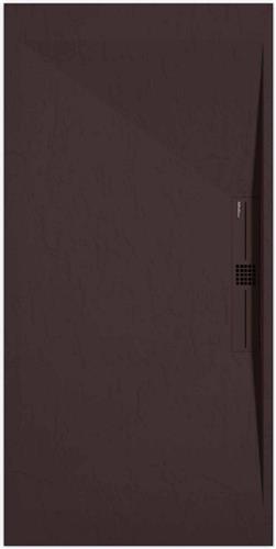 Sanifun douchebak Stone Side Chocolate Slate 900 x 800 P