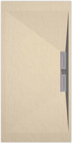 Sanifun douchebak Stone Side Cream Slate 900 x 700 S