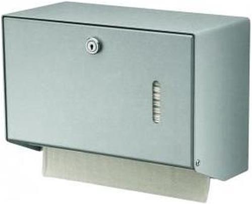 Handdoekdispenser aluminium klein voor Wandmontage van MediQo-line
