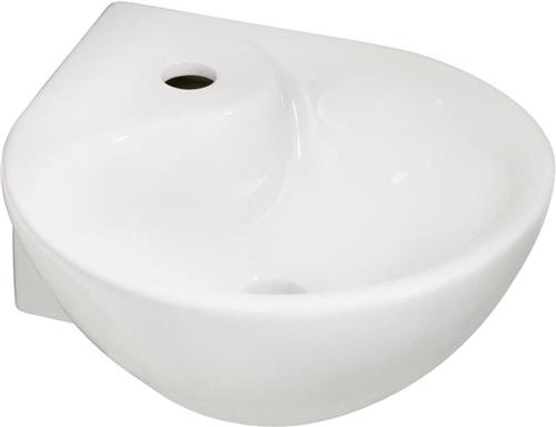 Wiesbaden Porta hoekfontein 35x35x14.5cm wit