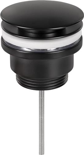 Differnz Design Afvoerplug Mat Zwart  Popup  Ø 63mm  Mix & Match  Kleine schroef