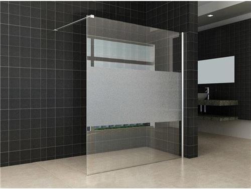 Xellanz Partly inloopdouche gedeeltelijk matglas 140 cm. 8 mm Nano