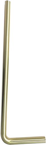 Wiesbaden vloerbuizen 750x220x32 lang - Goud Look (Geborsteld Messing)