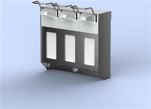 MediQoline | TRIO Zeep & desinfectiemiddeldispenser | RVS | 500ml