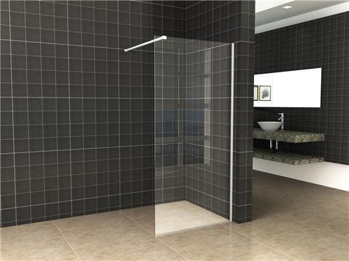Wiesbaden Slim Profielset met Stabilisatiestang 120 cm. - Mat Wit